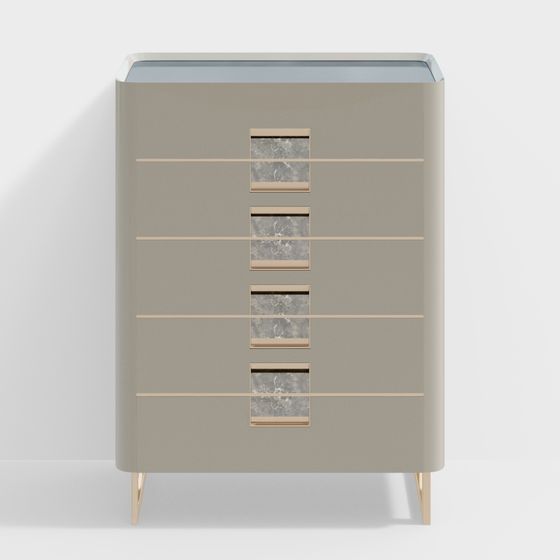 Urban Minimalist Chest of Drawers 3D model