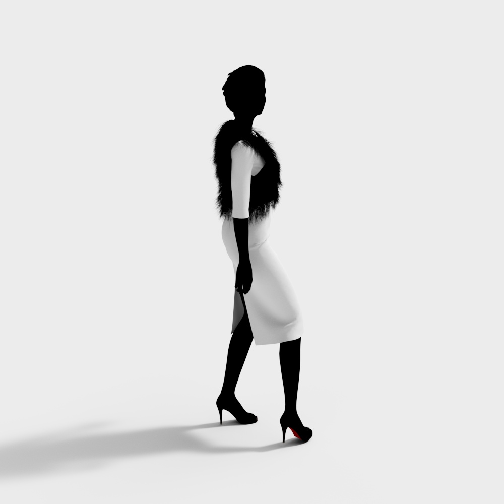 Stylish Fashion Model 3D model