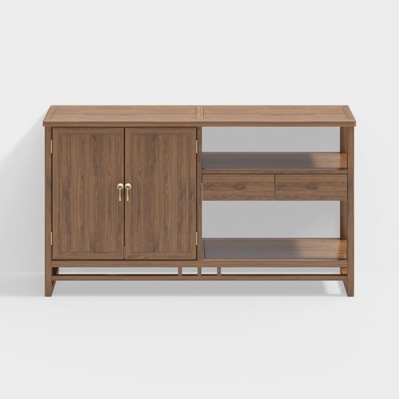 Stylish City Living Cabinet 3D model