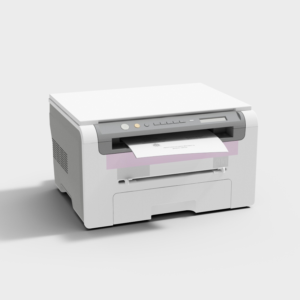 Low Poly 3D Printer Model for Creatives