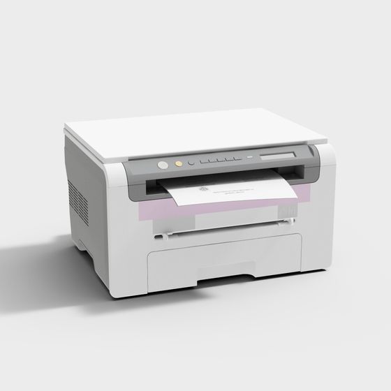 Stylish Printer 3D Model - Perfect for Memberships