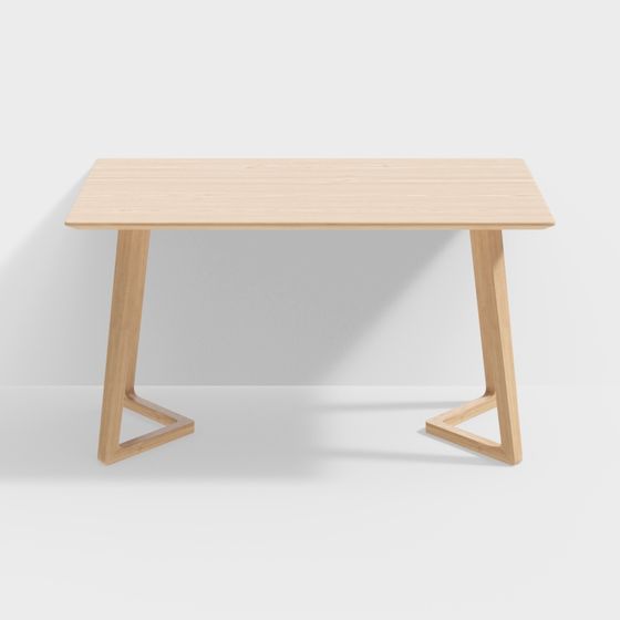 Z-Shaped Table 3D Model for Modern Aesthetics