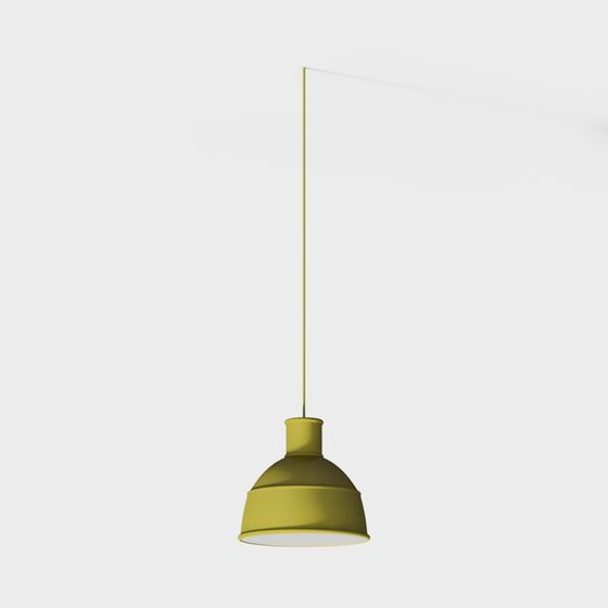 Stylish Low-Poly Pendant Light 3D model for Modern Spaces
