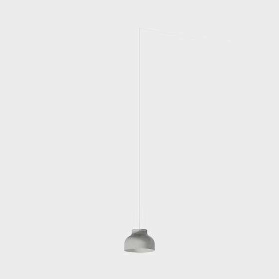 Stylish Gray Pendant Light 3D model for Creative Projects