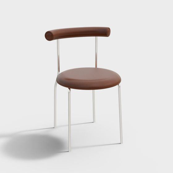 Stylish Low-Poly Chair 3D Model for Creative Spaces