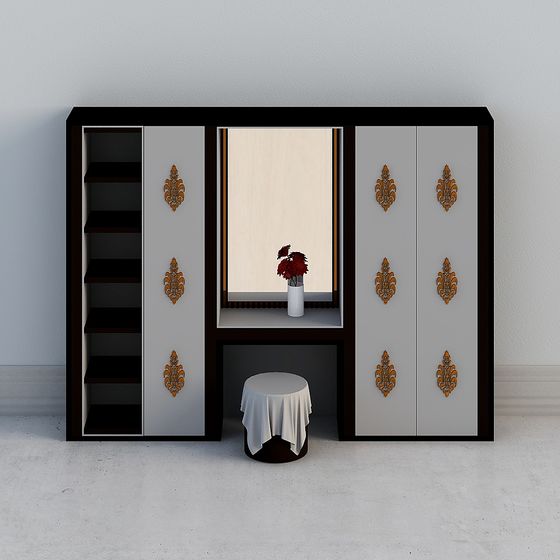 Elegant Wardrobe 3D model