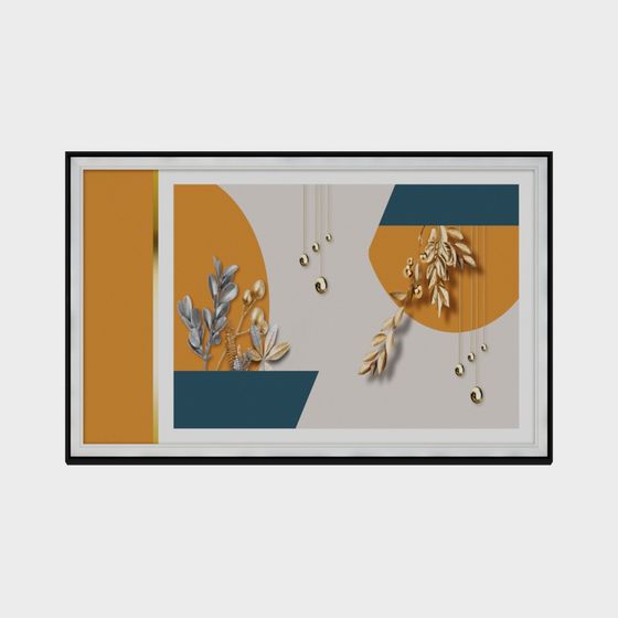 Abstract Floral Frame 3D model
