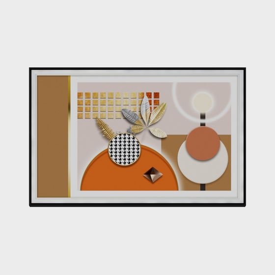 Peinture de décoration de restaurant-JY-020