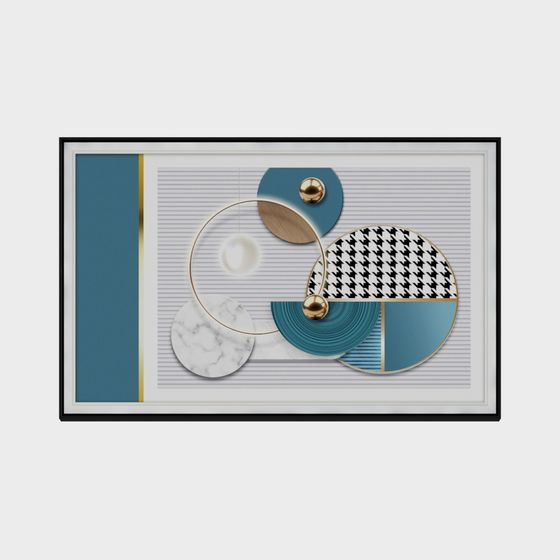 Abstract Geometric Puzzle 3D model