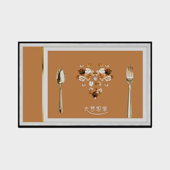 Heart-Shaped Floral Plate 3D model for Creative Projects