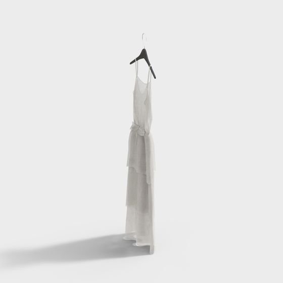 Ethereal Long Skirt 3D model