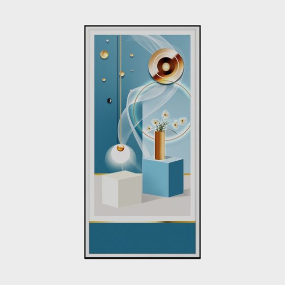 Abstract Geometric Light 3D model