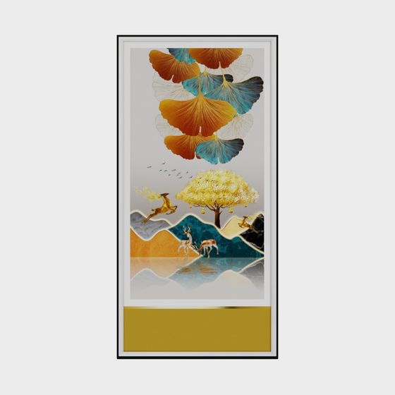 Peinture décorative pour entrée-JY-002