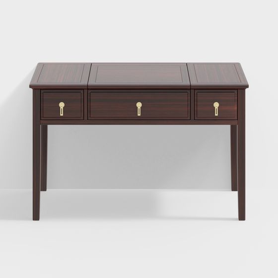 Stylish Minimalist Desk 3D model for Modern Spaces