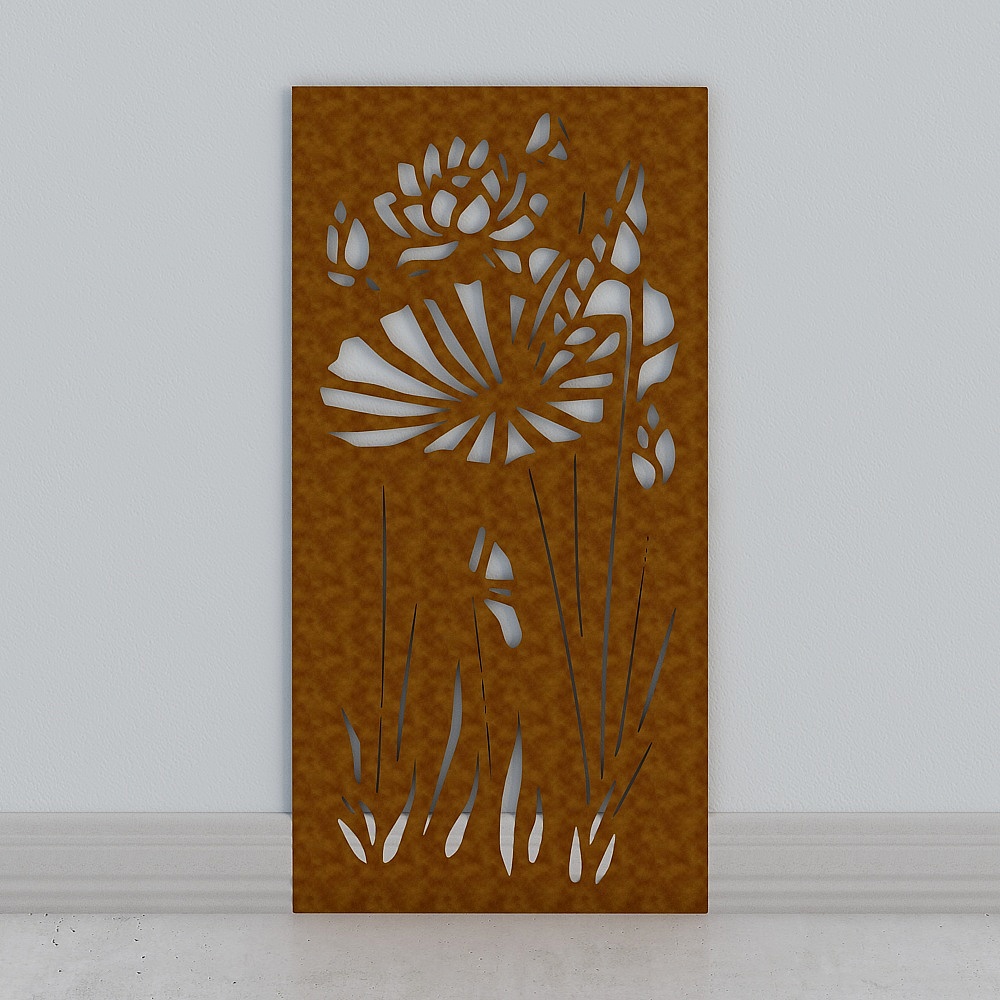Wildflower Silhouette 3D model