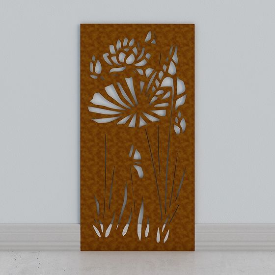 Wildflower Silhouette 3D model for Creative Projects