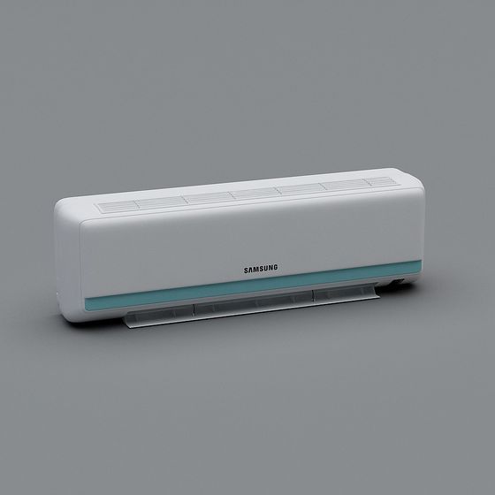 Stylish Samsung Air Conditioner 3D model for Modern Interiors