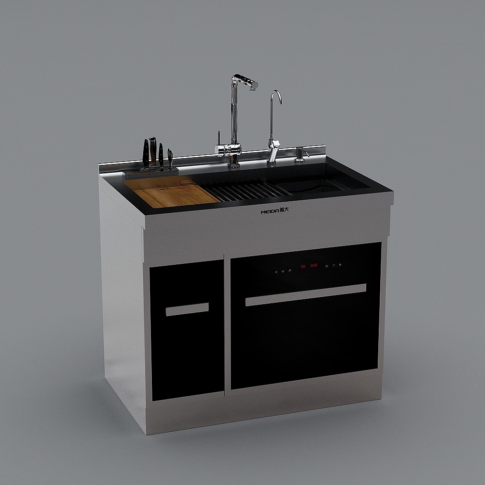 Meida - Electrical-MJS-90JX-integrated sink dishwasher