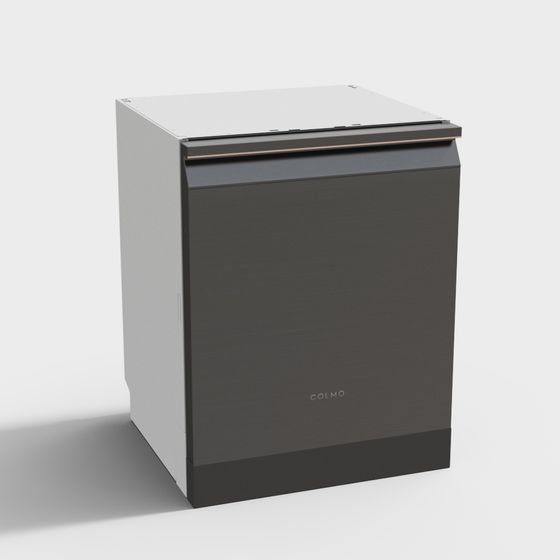 Futuristic Low Poly Refrigerator 3D model