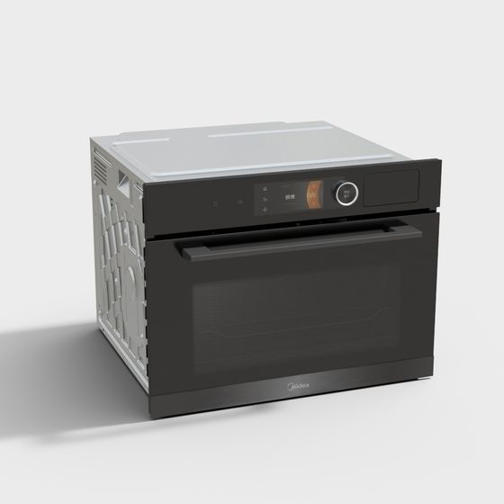 Sleek Integrated Oven 3D model for Modern Kitchens