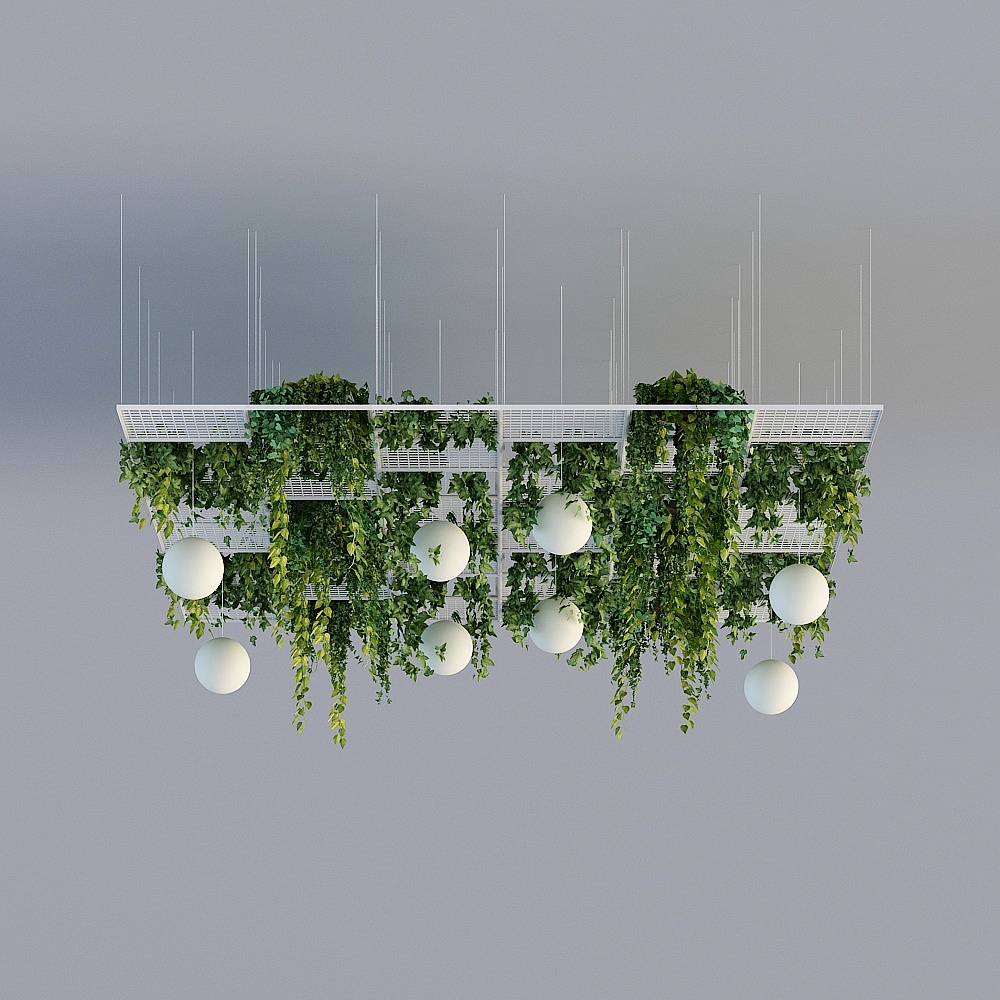 Sky Garden Low-Polygon 3D model