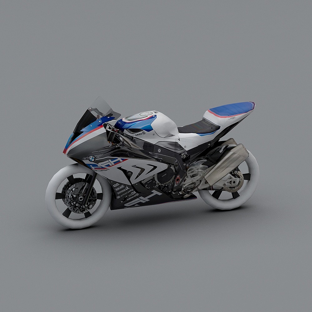 High-Detail Racing Bike 3D model