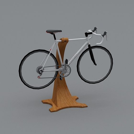 Stylish Low-Poly Bicycle 3D model