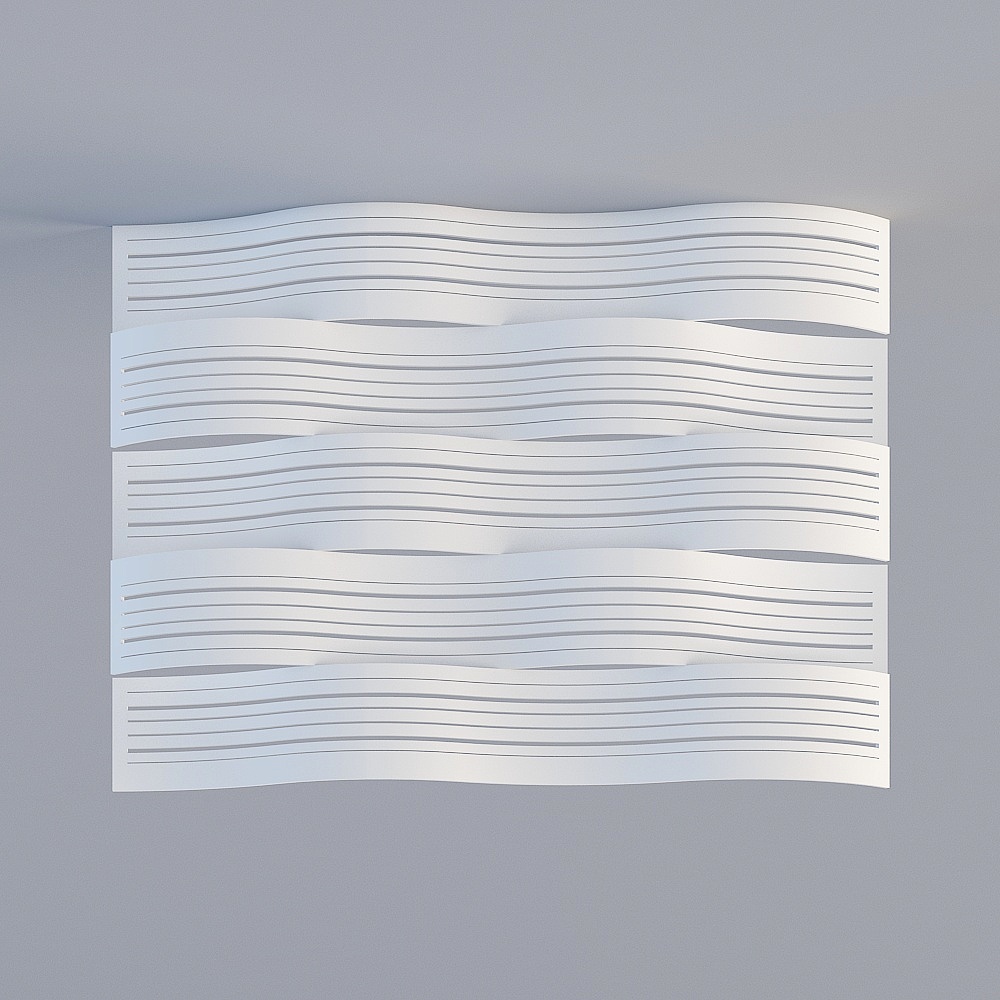 Dynamic Low-Poly Wave Design 3D model