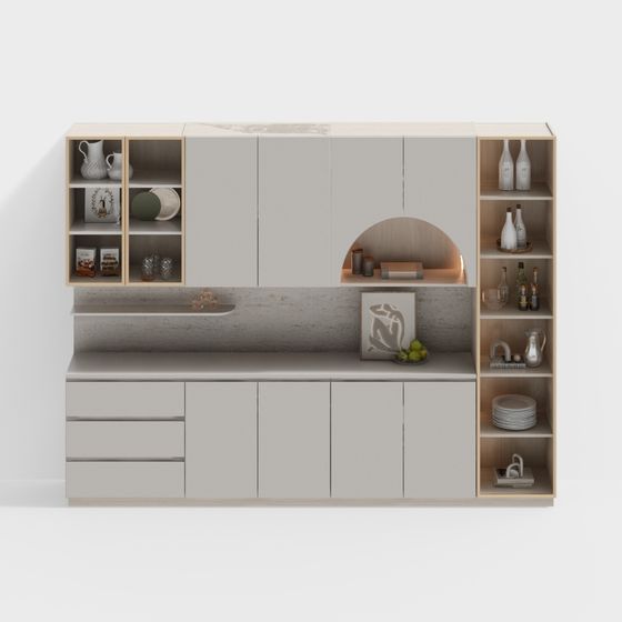 Urban Storage Cabinet 3D model for Modern Interiors