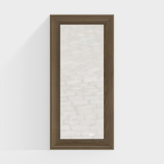 Stylish Low-Poly Mirror 3D model for Modern Spaces