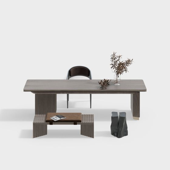 Urban Living Room Furniture Set 3D model