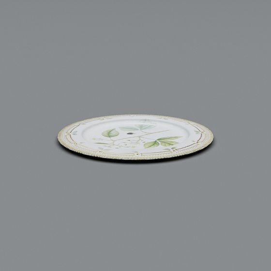 Elegant Low-Poly 3D Plate Model