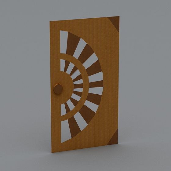 Vintage Rotating Door 3D model