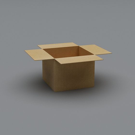 Detailed Open Box 3D Model for Creative Projects