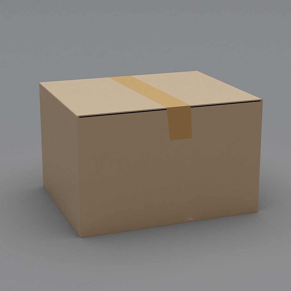 Wrapped Box 3D model - Modern Minimalist Design