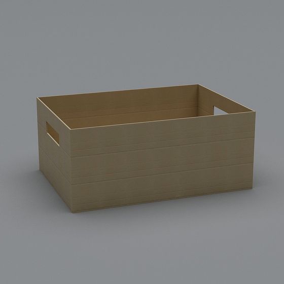 Elegant Low-Poly Storage Box 3D model for Multiple Uses