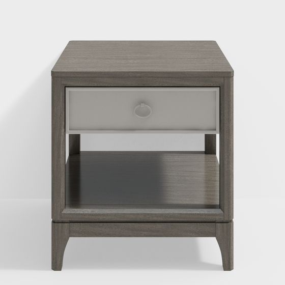 Stylish Minimalist Nightstand 3D model