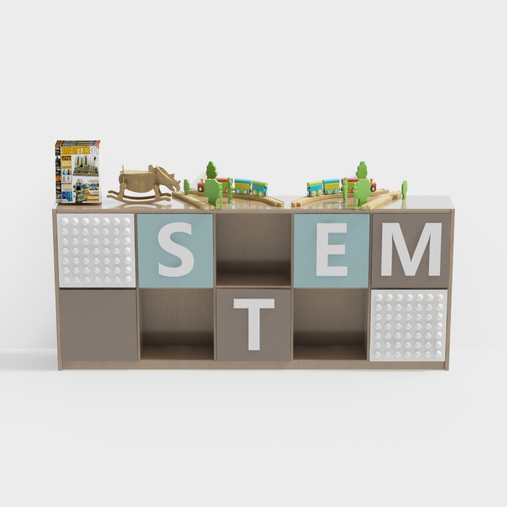 Kindergarten partition cabinet