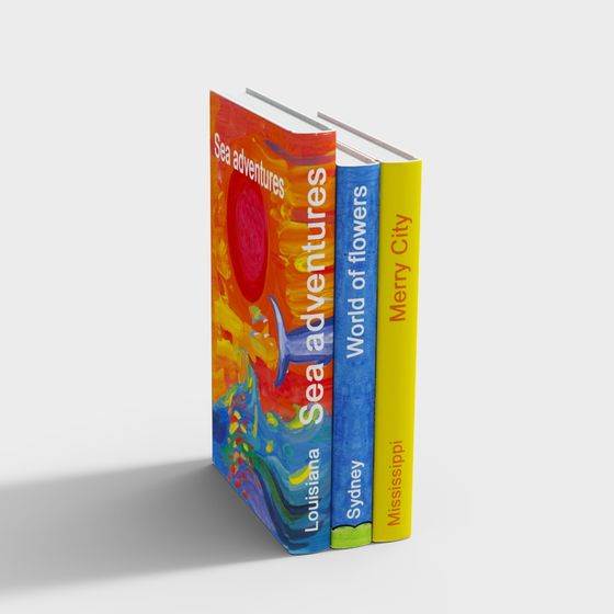 Bookshelf Adventure 3D model