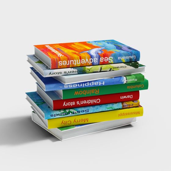 Colorful Storybook 3D model