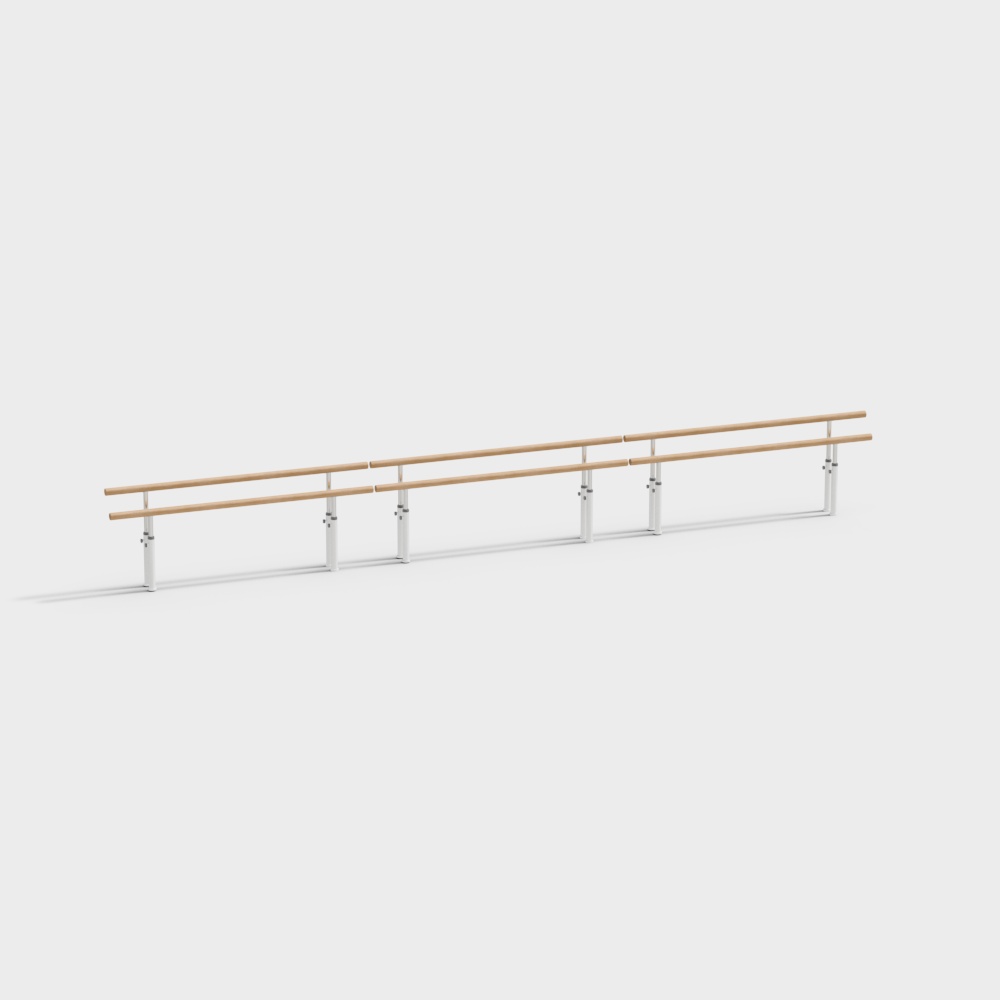 Minimalist Dance Practice Bar 3D model