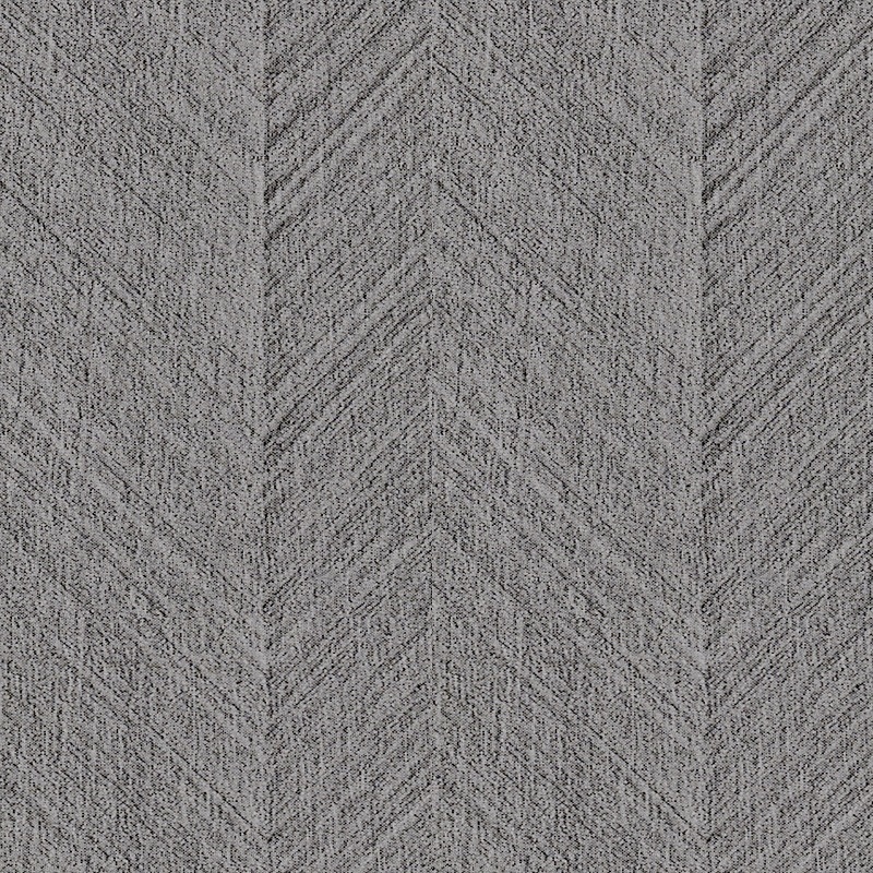 Grey textured wall panel with geometric chevron pattern on grey background