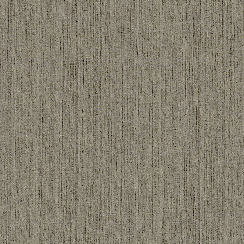 Close up of grey textured fabric with vertical lines for upholstery on white background
