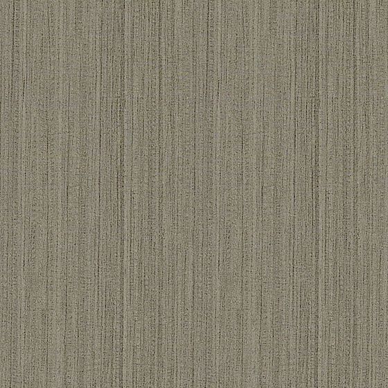 Close up of grey textured fabric with vertical lines for upholstery on white background