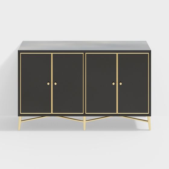 Mid-Century Modern Sideboard 3D model