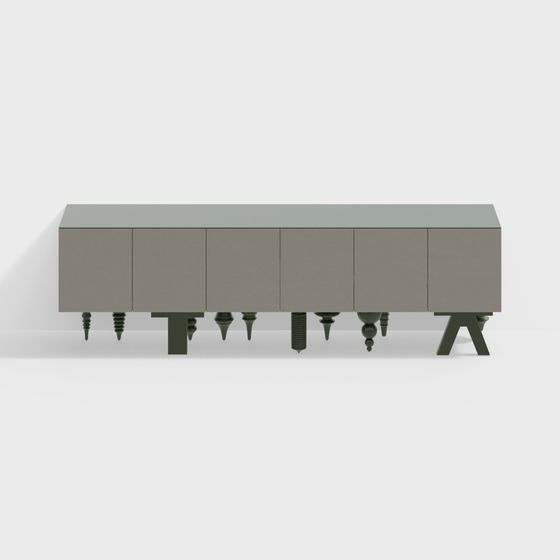 Urban Elegance Media Console 3D model