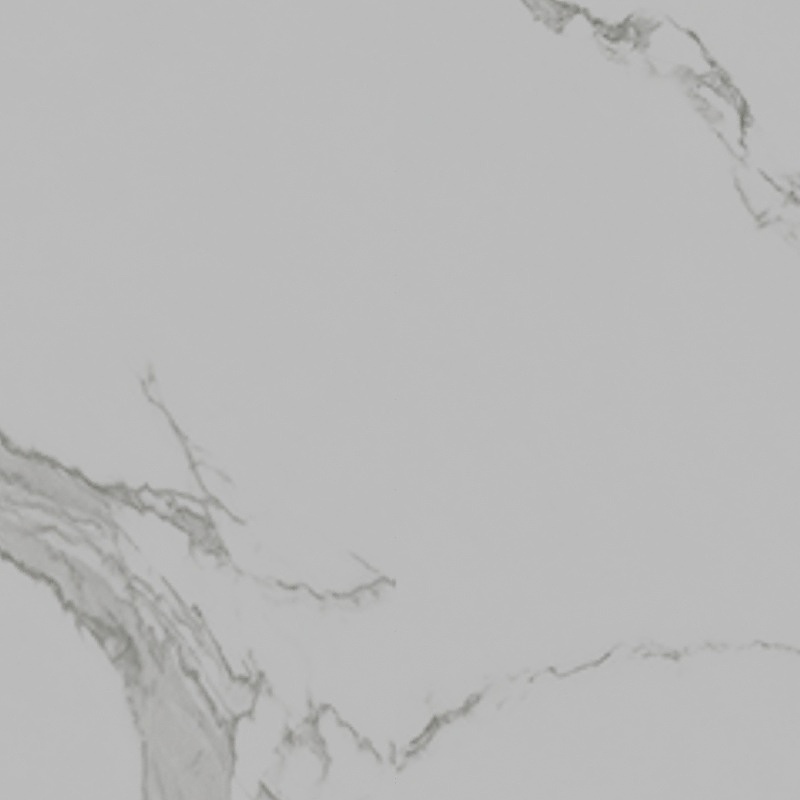 White marble texture with grey veins on white background