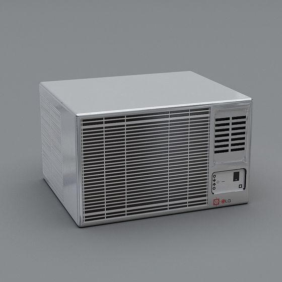 Sleek Air Conditioner 3D model for Modern Designs