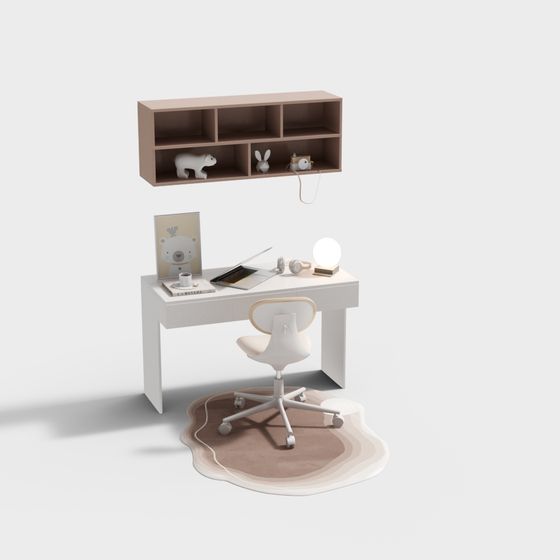 Minimalist Home Office 3D model