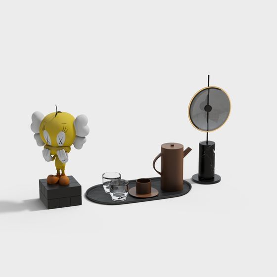Tweety's Tea Time 3D model for Creative Projects